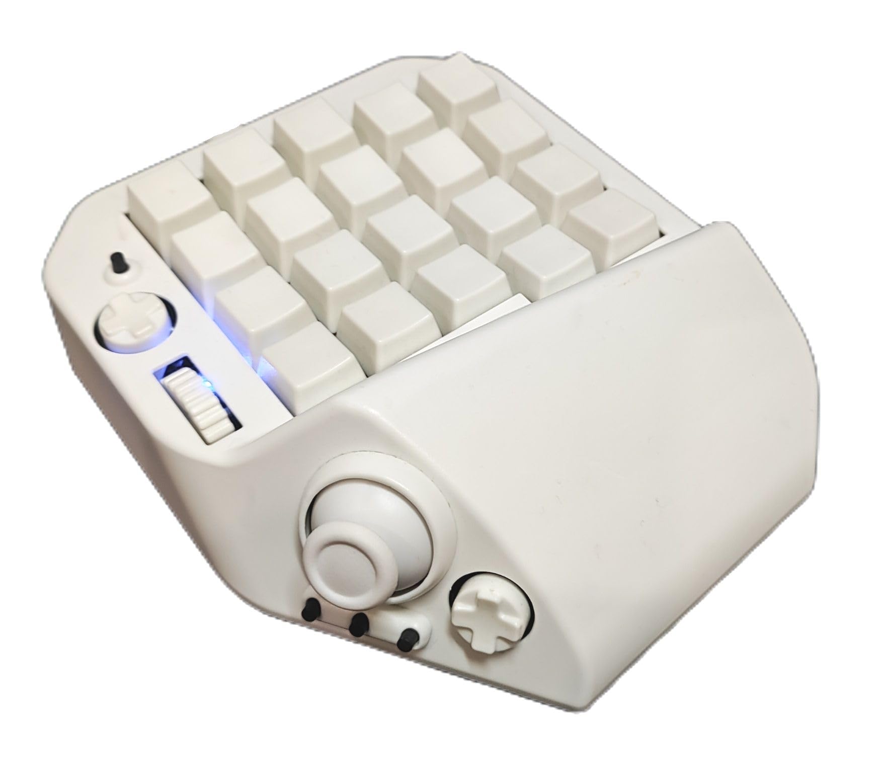 

for Gaming Keyboard with Joystick and Keyboard [MH-Device] MH-Delta Left-Handed 41-Key One-handed Wheel, One-handed Keypad, Right-hand (Flip - White) білий