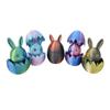 Påskhareöra Äggprydnad med Avtagbar Kanin Inuti 3D-printad Kaninöra Äggfigur Påskhelgens Festdekoration