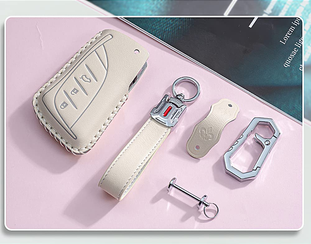 SANRILY Lexus Key Case, Key Holder, Key Cover, Compatible with LEXUS LC, LS UX