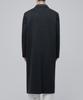 Musinsa Standard Cashmere Blend Daddy Shoulder Double Long Coat [Navy]