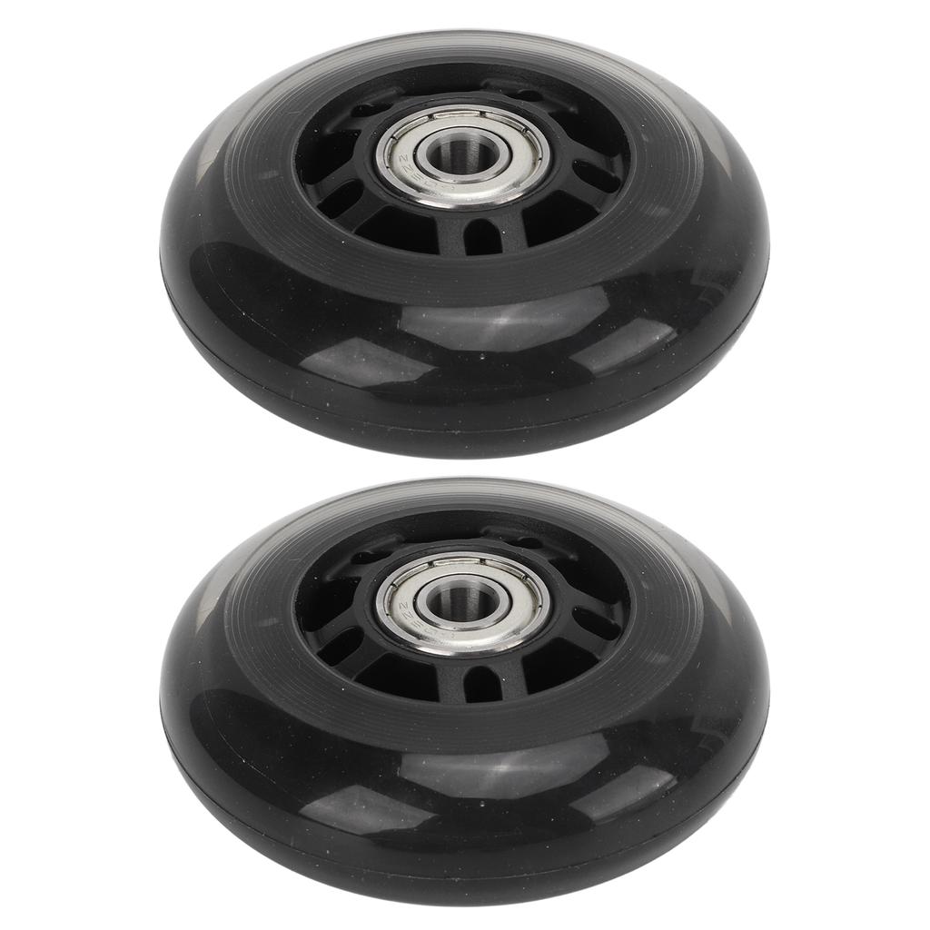 2pcs Skate Wheels Low Noise 608 Bearing Skates Inline Skating Replacement Wheels with Bearings for Indoor Outdoor