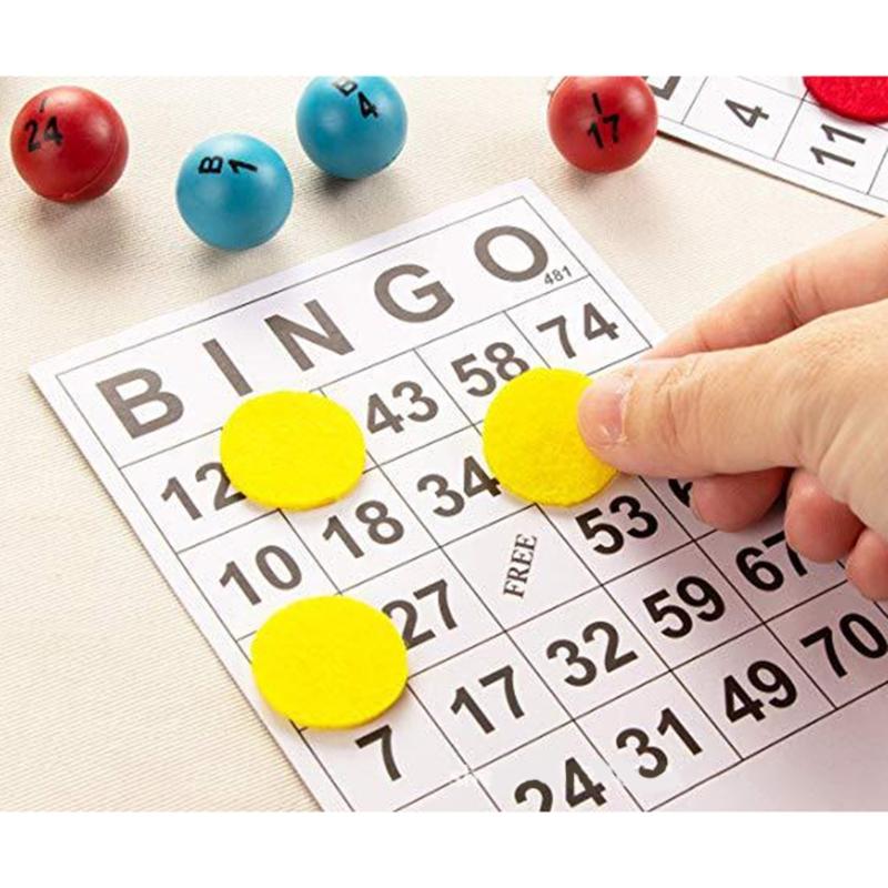 60 Pezzi Carte Gioco Bingo con Numero Unico Usa e Getta Carte Gioco da Tavolo per Feste