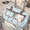 Thin Qiaoxing Cute Polka Dot Star Shoulder Bag Trend Class Bag Universal Canvas Bag Double Layer Transparent