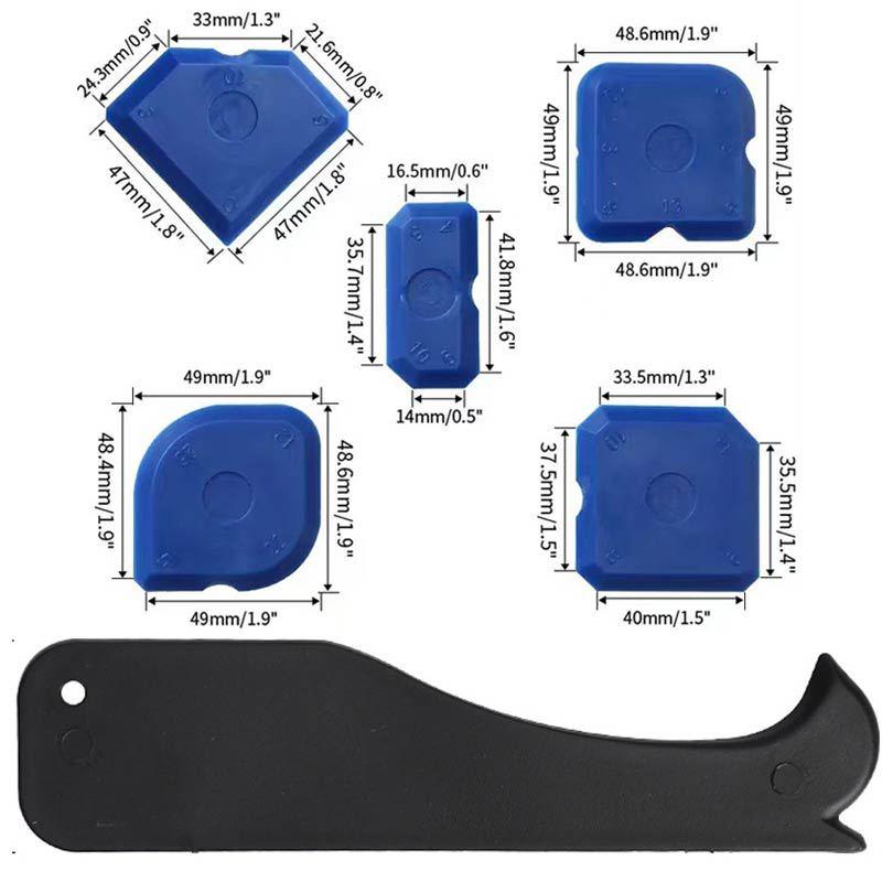 Free Shipping 4-Piece Grout and Glue Scraper Tool Set