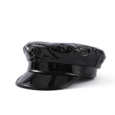 Schiebermützen für Damen Mädchen PU-Leder Schiebermütze Malerhut Gatsby Ivy Barett Glänzend Glitzer Kopfbedeckung Hip Hop Kpop