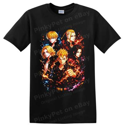 Tokyo Revengers T-Shirt mit Takemichi Mikey Draken Anime Manga Grafik Kunst Tee