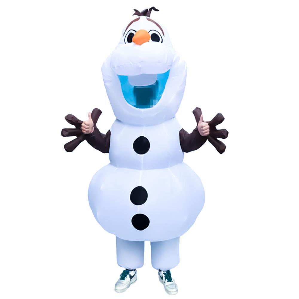 Christmas Cartoon Mascot Inflatable Costume: Reindeer, Santa Claus, Tree