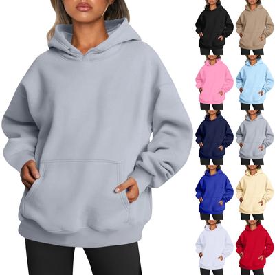 Women's Fashion Daily Versatile Casual Crewneck Sweatshirts Long Sleeve Solid Color Top Sweatshirts