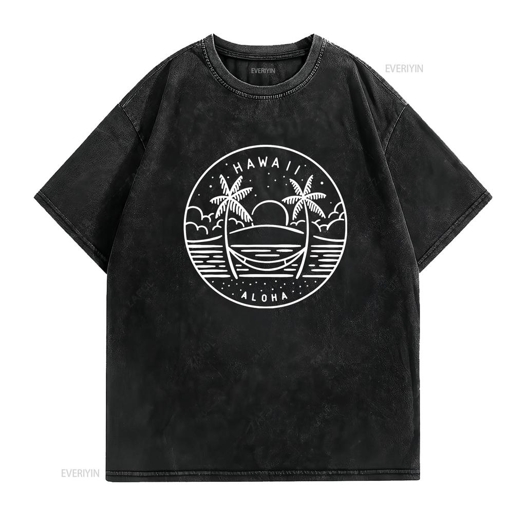 Hawaii 1959 State of Stylish T Shirt with Chic Design for Unisex Vintage Washed Comfortable Slightly Graphic Streetwear Casual