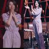 Happy City Faye Wong Same Style Purple High Waist Cargo Overalls Female Summer New K-style Slimming Trousers