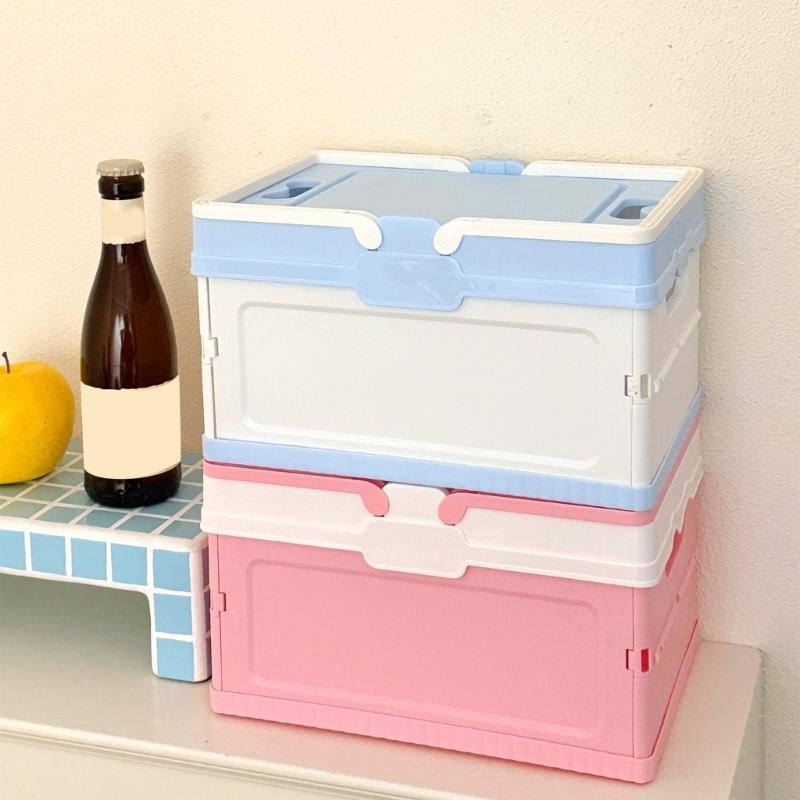 Waterproof Folding Container with Lid for Camping Home Use Outdoor Gear Storage Organiser for Small Spaces
