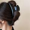Große geschwungene Harz-Haarklammer für Damen Sicherer Halt Leichtes Haaraccessoire Haarnadel für Komfort und Styling