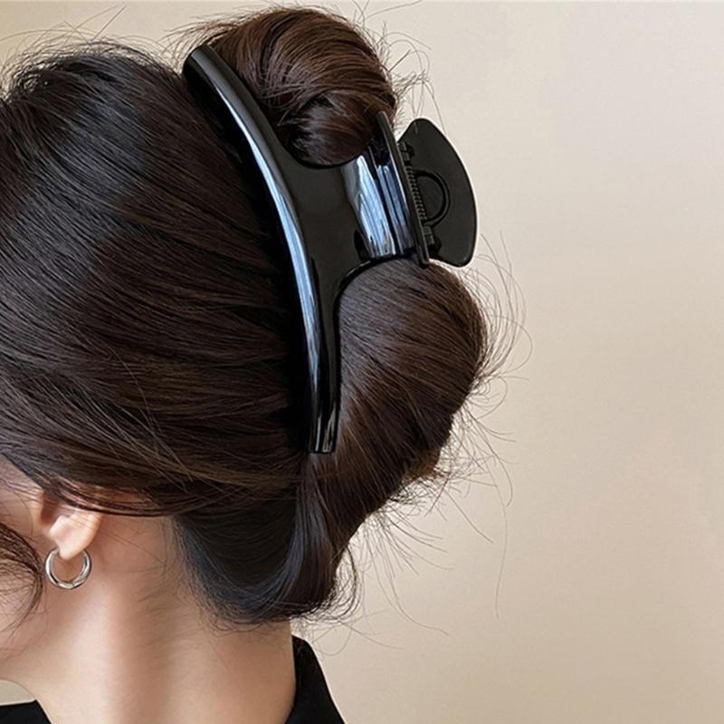 Große geschwungene Harz-Haarklammer für Damen Sicherer Halt Leichtes Haaraccessoire Haarnadel für Komfort und Styling