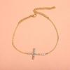 Retro Cross Anklet - Trendy, Fashionable Single-Layer Foot Accessory