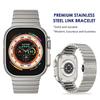 Metal Link Bracelet For Apple Watch Ultra 4 3 49mm 12 11 10 46mm 9 8 7 5 SE Loop For iwatch 45mm 41 42 44mm Stainless Steel Band 3