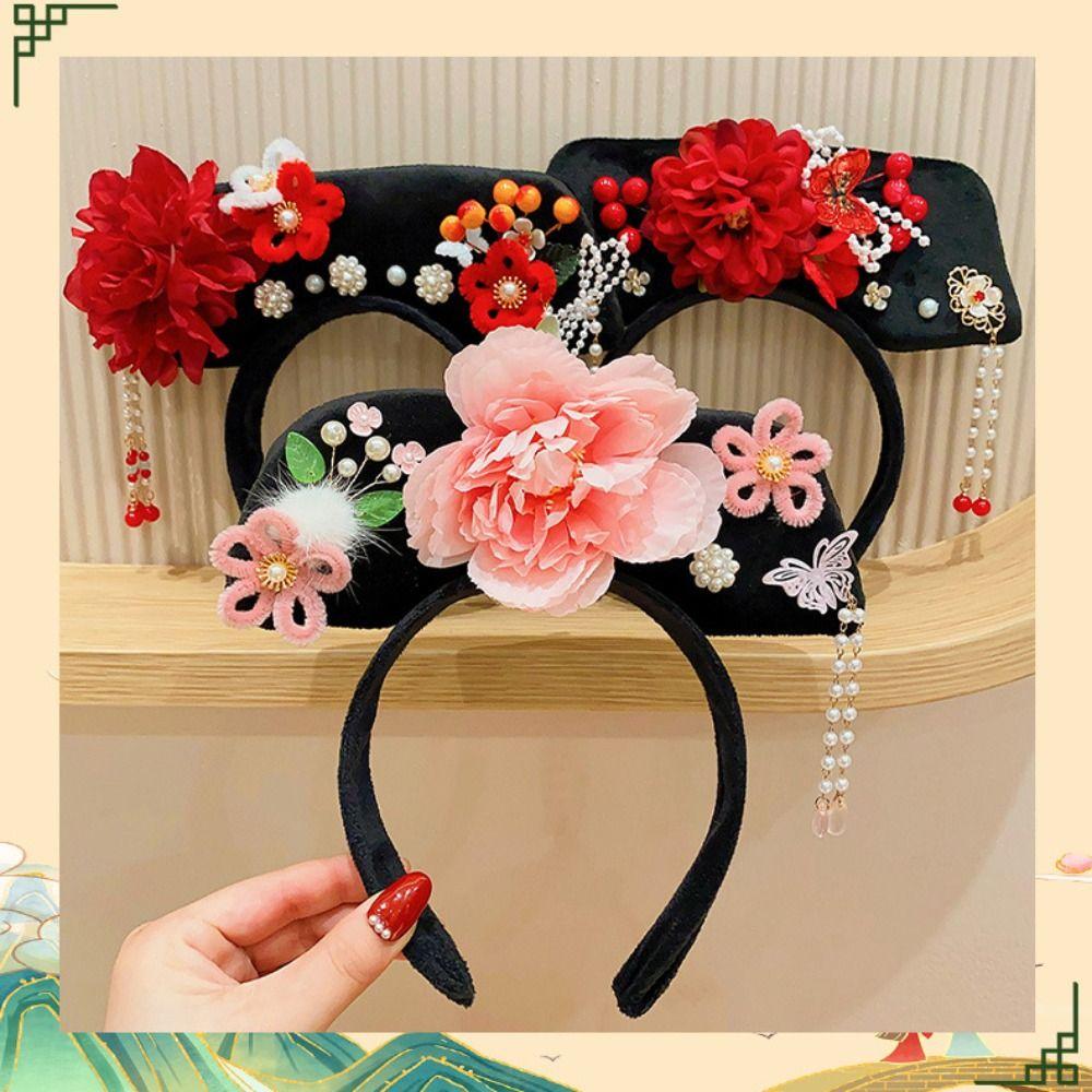 Bow Chinese Style Headwear Flower Hanfu Hair Clip Classical Ancient Style Headband  Women