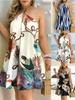 Summer Off-the-Shoulder Halter Lace-Up Loose Women's Dress