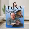 Crime Drama Tv Tony Soprano Flannel Blankets Soft Warm Throw Blanket for Couch Chair Camping Aesthetic Bedspread Sofa Bed Cover