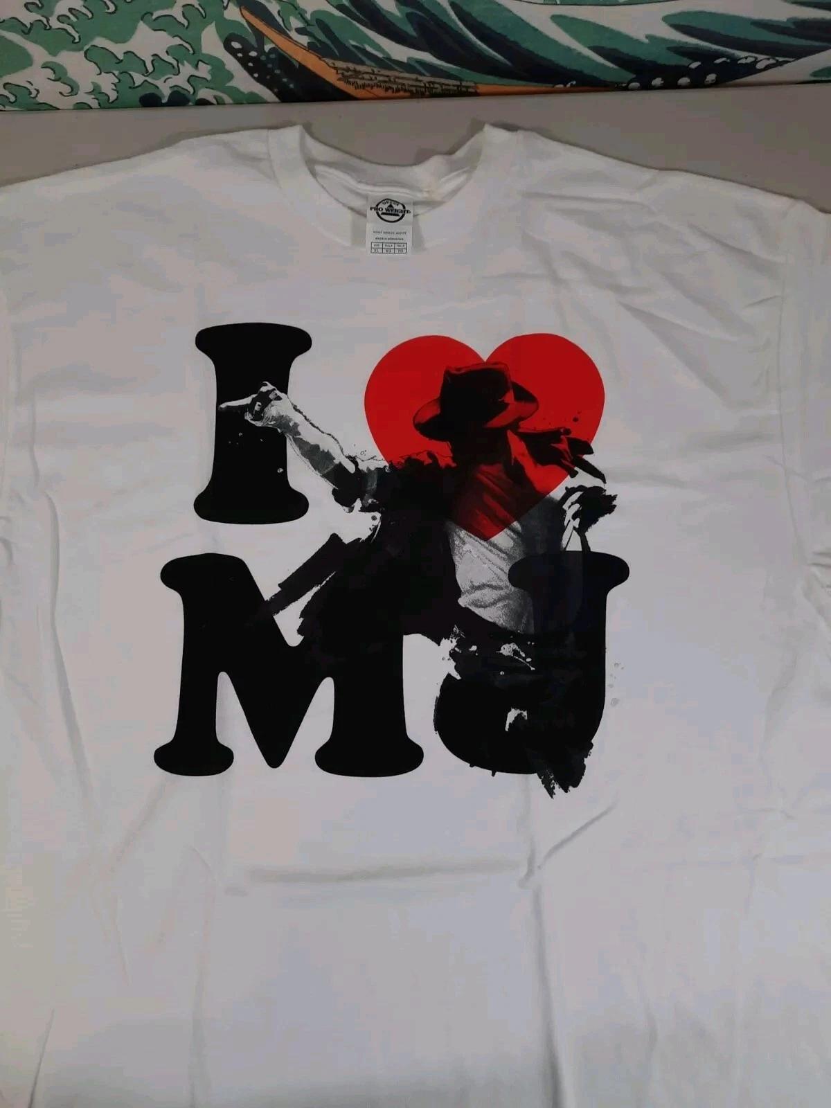 Michael Jackson I Heart MJ Music T Shirt Defects XL 3XL