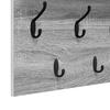 Wall Mounted Nightstand Grey Sonoma 60 x 40 x 12 cm