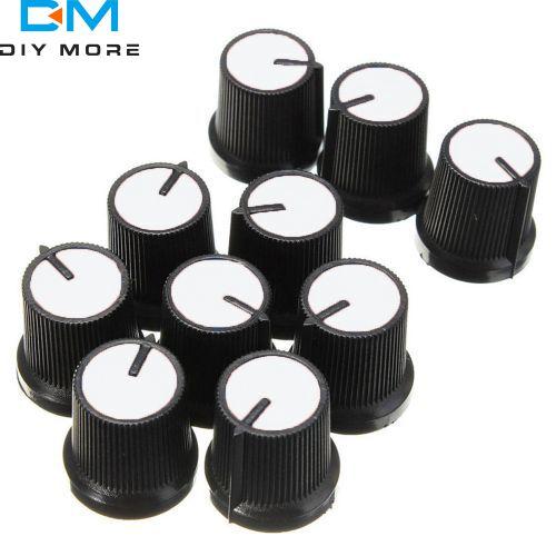 10PCS/lot WH148 Potentiometer knob Cap AG2 Plastic Knob For Diameter 6mm Knob Plum Handle