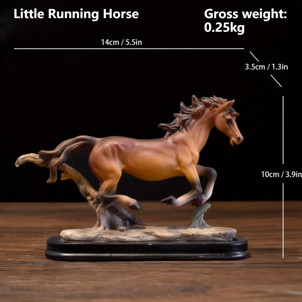 Statua Ornamento Cavallo in Resina Moderna Creativa, Scultura Animale Simulazione, Decorazione per la Casa per Soggiorno Ufficio, Regalo per Laurea Vacanze per Amici