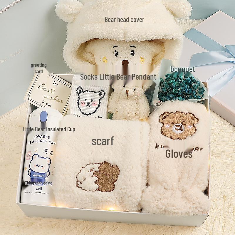 Winter Scarf Gift Box for Girls & Best Friends - Christmas & Birthday Souvenir