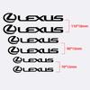 GEFF2 6pcs Car Brake Caliper Stickers Heat Resistant Waterproof Decal For Lexus GS GX IS LS LX NX RX RX270 Ct200h IS250 ES 220D IS300