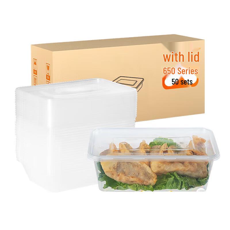 Disposable Rectangular Takeaway Food Containers