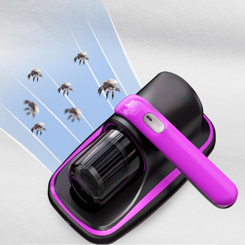 Smart home electric silent USB charging automatic handheld vacuum cleaner, portable wireless disinfection, mattress dust mite
