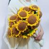 Sunflowers Blanket Set Soft Plush Throw Acrylic Fiber Living Room Bedroom Decoration Daily Use