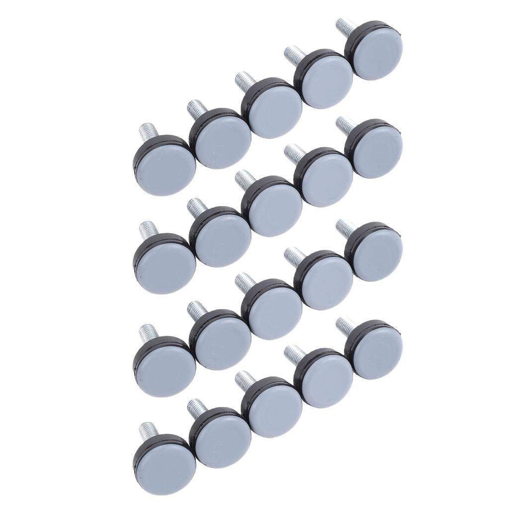 20PCS PTFE Furniture Leveler Feet M6 Thread Antislip Furniture Glides Slider for Tables Chairs Cabinets