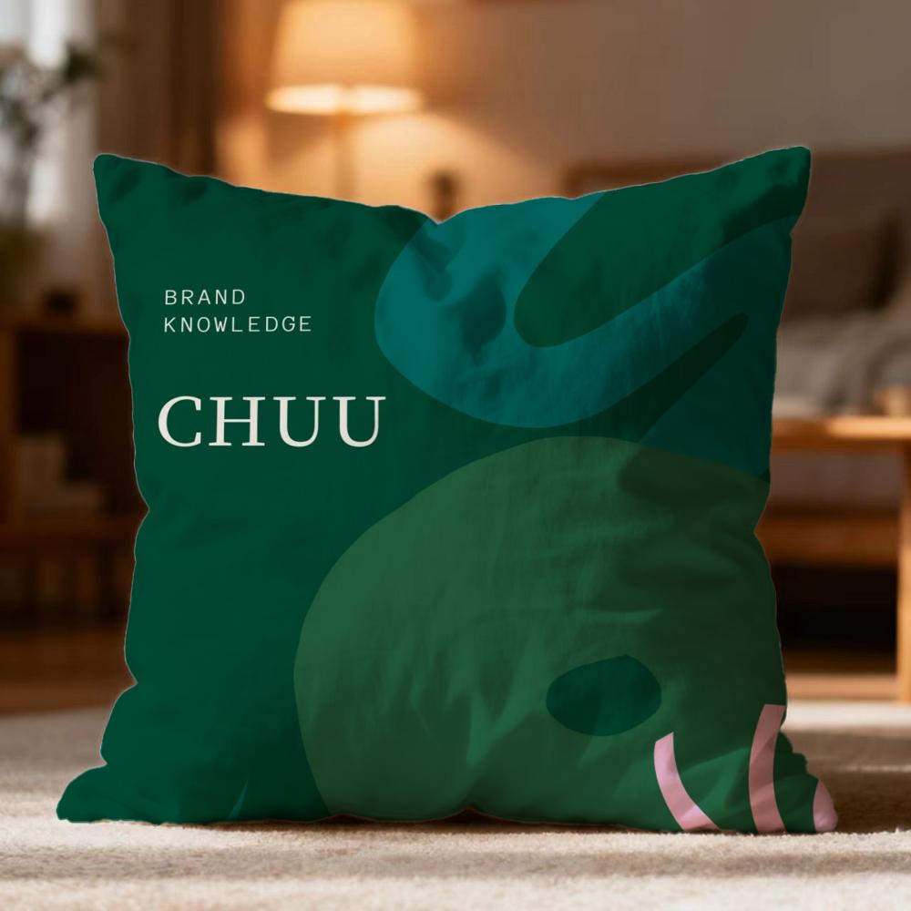 Popular CChuued Cushion Cover Soft Washable Pillow Case Multi-Scene for Couch Bed Travel Office Use