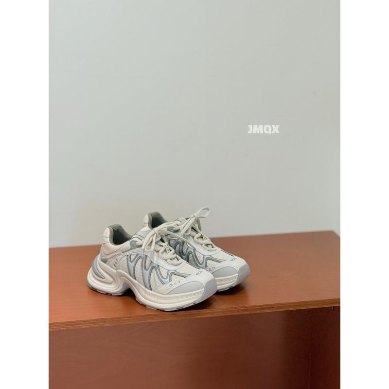 

Leather platform dad shoes women s autumn new breathable versatile fashion comfortable lightweight casual sports shoes women 39 бежевий