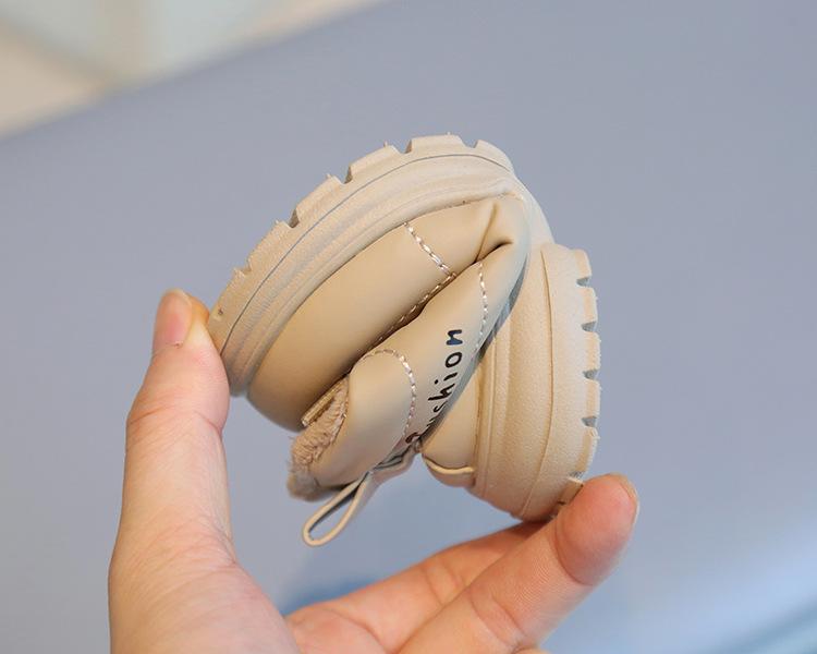 Kids' Winter Fleece-lined High-top Casual Walking Shoes for Boys and Girls