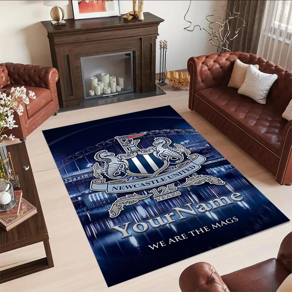 Newcastle 3 Customized Name Floor Rug Office Rug Suitable for Living Rooms Entryway Dormitory Study Room Antislip Carpet Decorate Offices