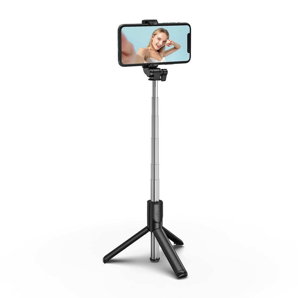 Selfie Stick Kij Tripod Do Zdjęć Teleskopowy Z Uchwytem Na Telefon 1m