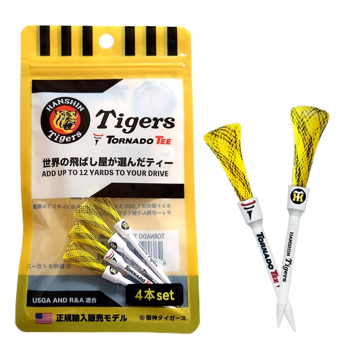 

TORNADO TEE Authentic Hanshin Tigers Model Tornado Tees of Golf Dragon Increased Reduced Reduced Compliant (Set 4) Tees, Design, Distance, Friction,