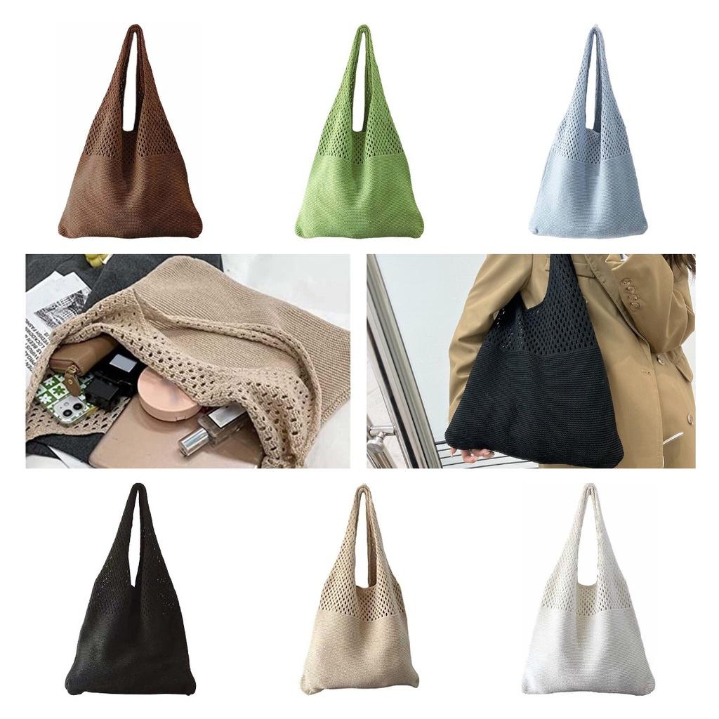 Vintage Knitted Shoulder Bag For Women, Elegant And Chic, Perfect For Daily Use, Large Capacity