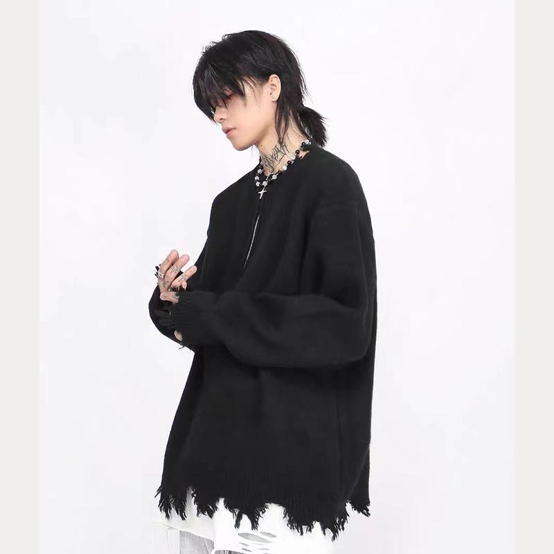 

2024 Осень и зима Новый кардиган свитер ретро повседневный ленивый стиль вязаный свитер мужской однотонный пиджак 3XL