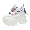 Fashion Fashion Women Leather Chunky Sneakers New Autumn Hidden Heels Casual Sport Dad Shoes 11CM Thick Sole Platform Sneaker Woman