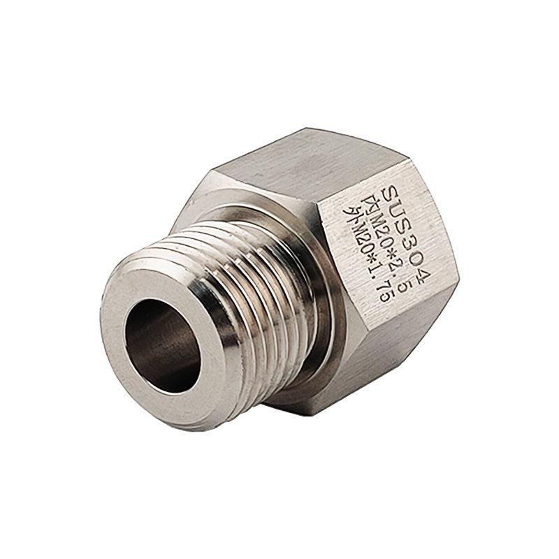 M20 Female Thread to M20 Male Thread Stainless Steel 304 Metric Reducing Adapter