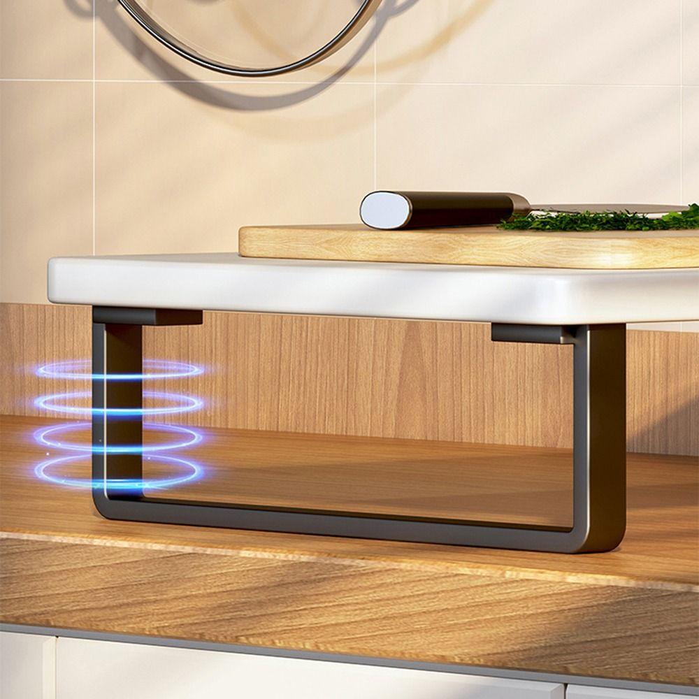 Anti-Slip Kitchen Counter Rack Extra Storage Countertop Organizer Cabinet Spice Shelf  Bathroom