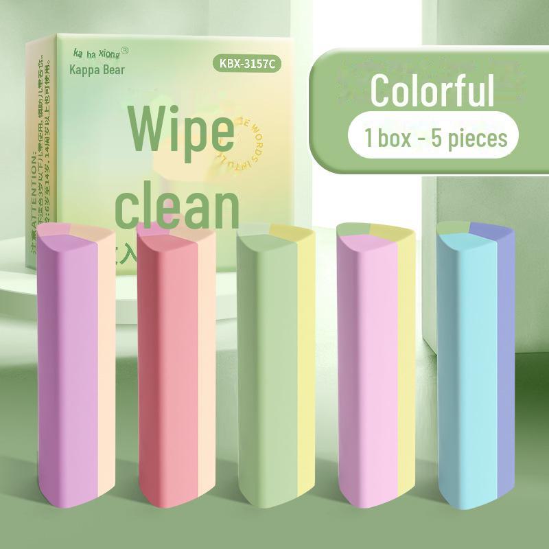 Large Triangle Erasers for Primary Students - Clean Pencil Marks, 1 Box Stationery