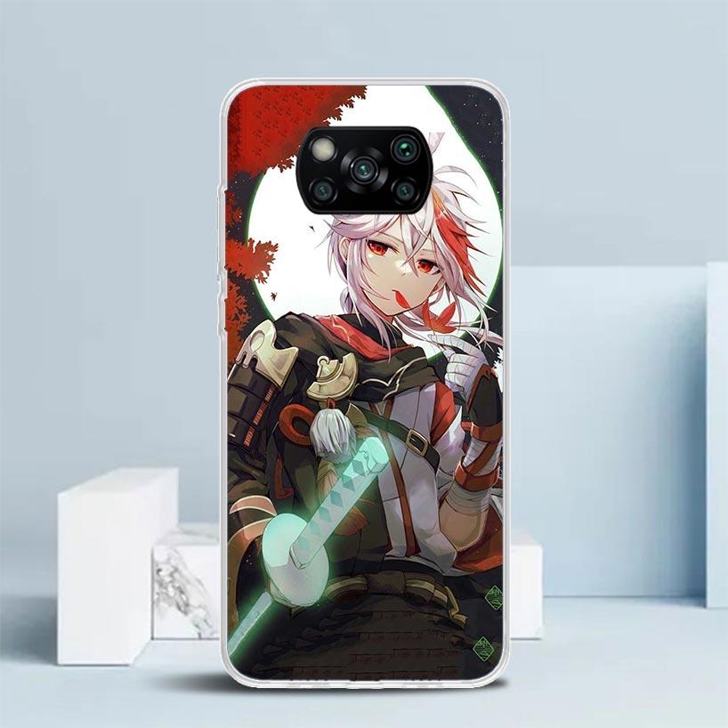 Kazuha Genshin Impact Phone Case For Xiaomi Poco F7 Ultra X5 X6 X7 Pro M7 Redmi 15C 15 13C 13 12C 12 10C 10 10A 9 9C 9A 9T Cover