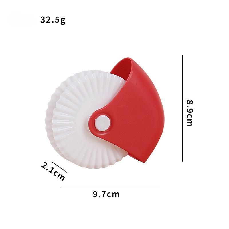 Wielofunkcyjny Nóż do Ciasta, Ręczny Wałek do Pieczenia z Wytłaczaniem, Kółko do Cięcia, Narzędzie do Robienia Skrętów z Ciasta na Pizzę i Smażonego Ciasta