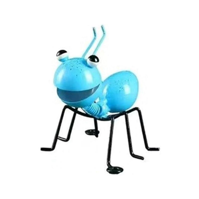 M-Modern-2Pcs Garden Ant Art Ornaments Metal Ant Wall Hanging Decoration Iron Art Outdoor Garden Sculpture Ornament Craftwork Ea