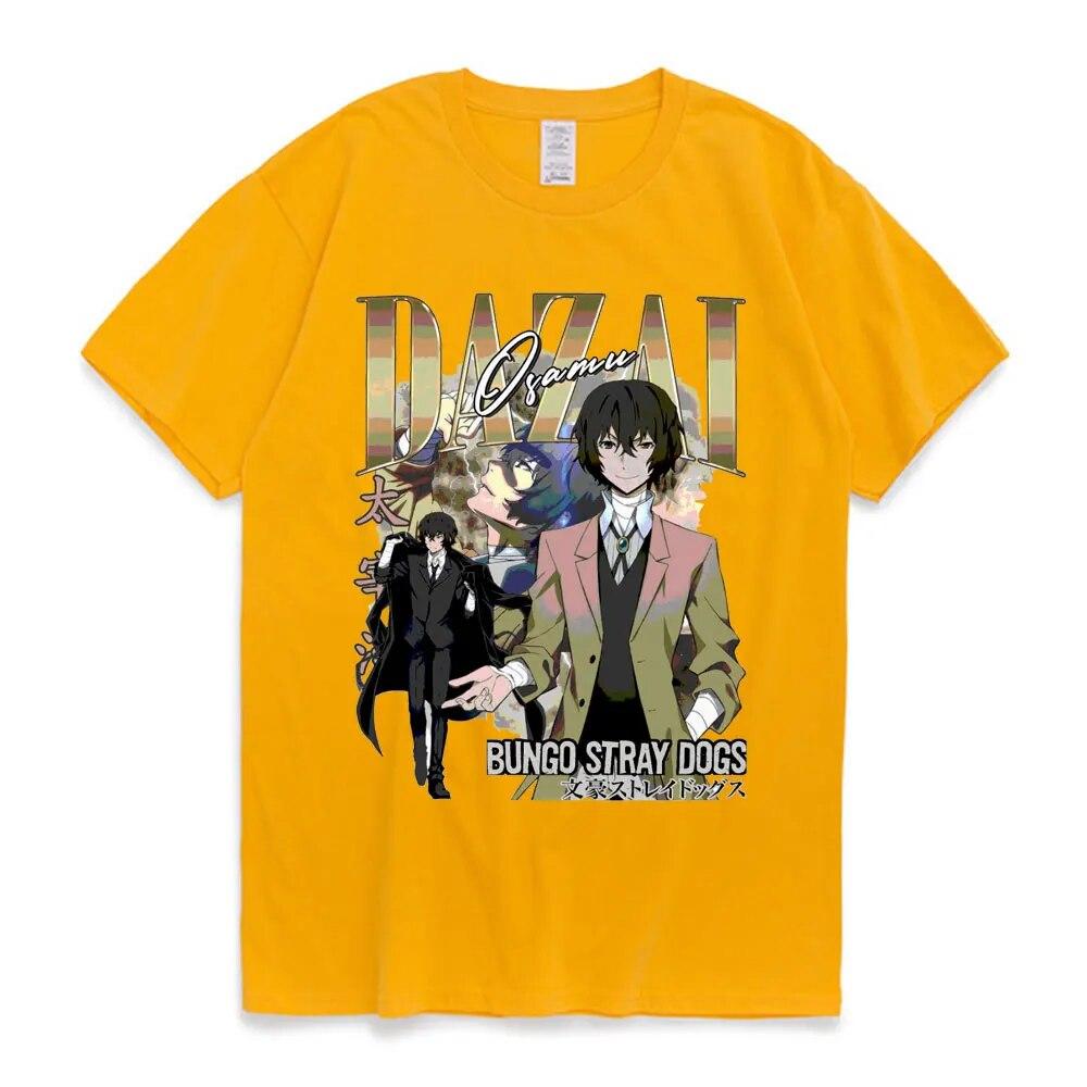 

Лидер продаж, винтажная футболка большого размера, футболка с изображением аниме Bungo Stray Dogs Dazai Osamu Nakahara Chuuya Eyes, женские футболки унисекс с короткими рукавами XL