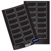 Self-adhesive Labels for Jars, Black, 24 Pcs.