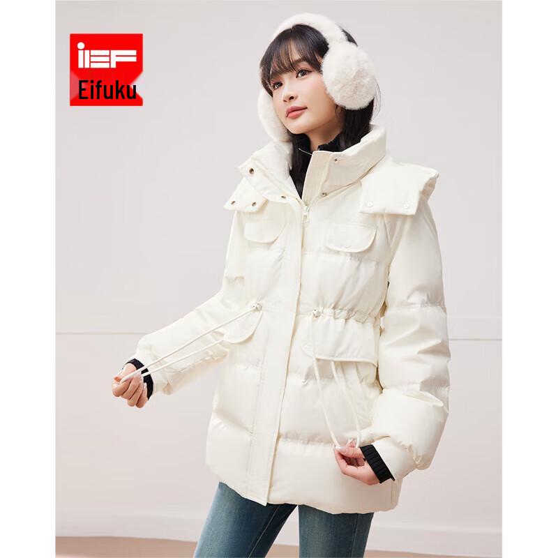 

IEF Женская зимняя куртка-пуховик с капюшоном, 2024 XS